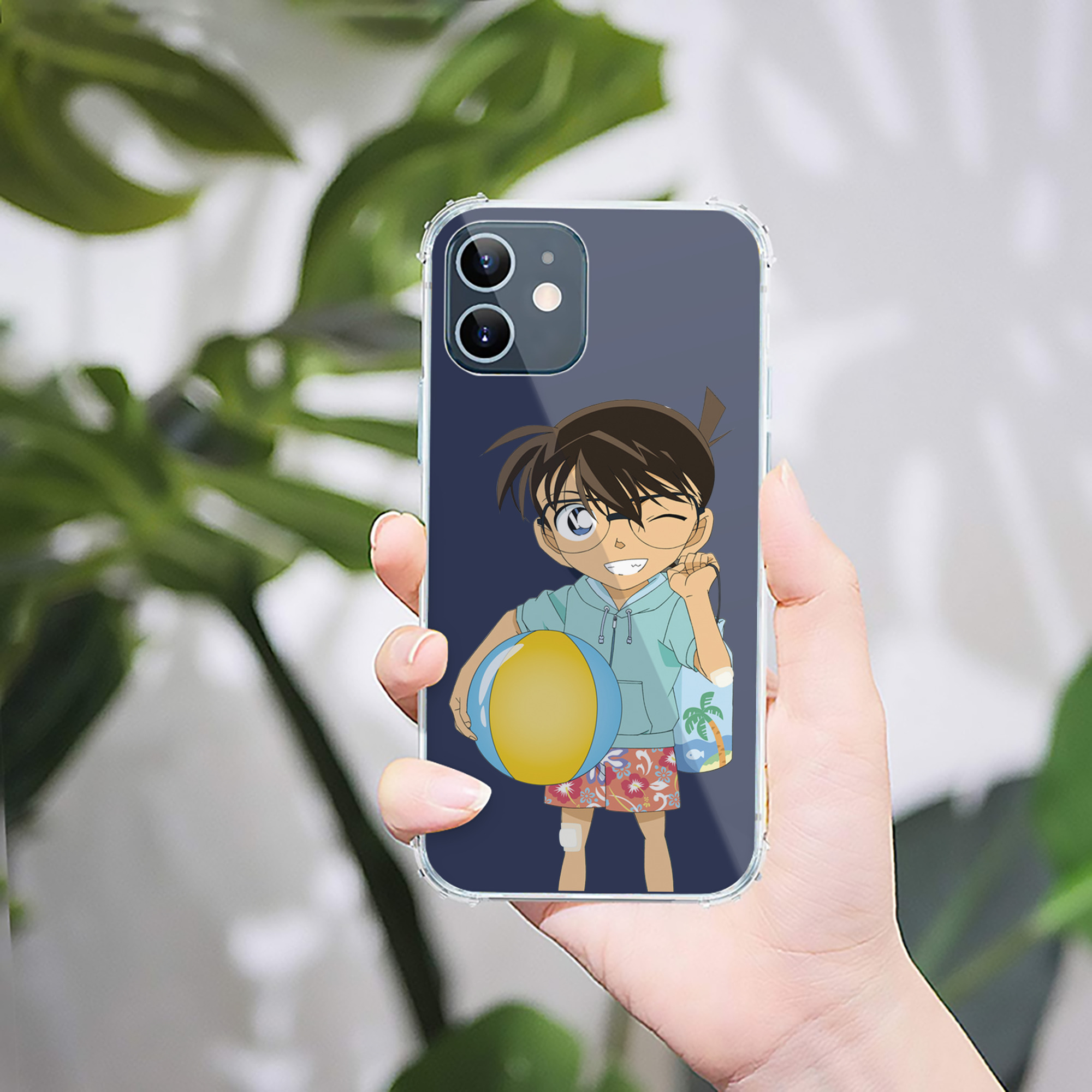 （画像用） 名探偵コナン 江戸川 コナン Detective Conan Conan Edogawa 【iPhone 12シリーズ対応】透明スマホケース（クリアソフトケース）